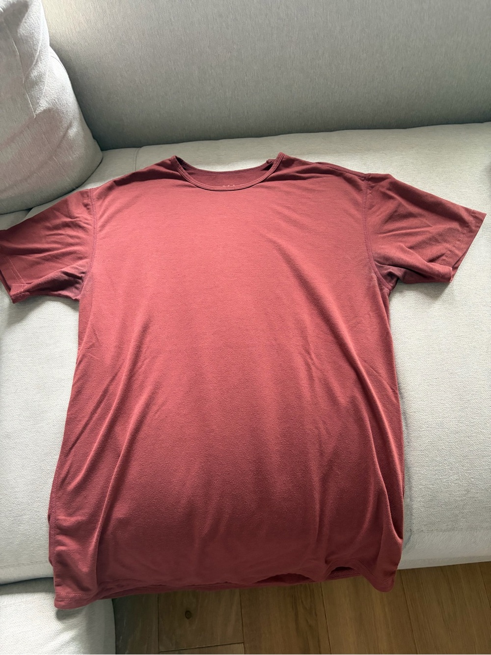 BYLT Basics Short Sleeve Crew in Rosewood - Picture 2 of 5